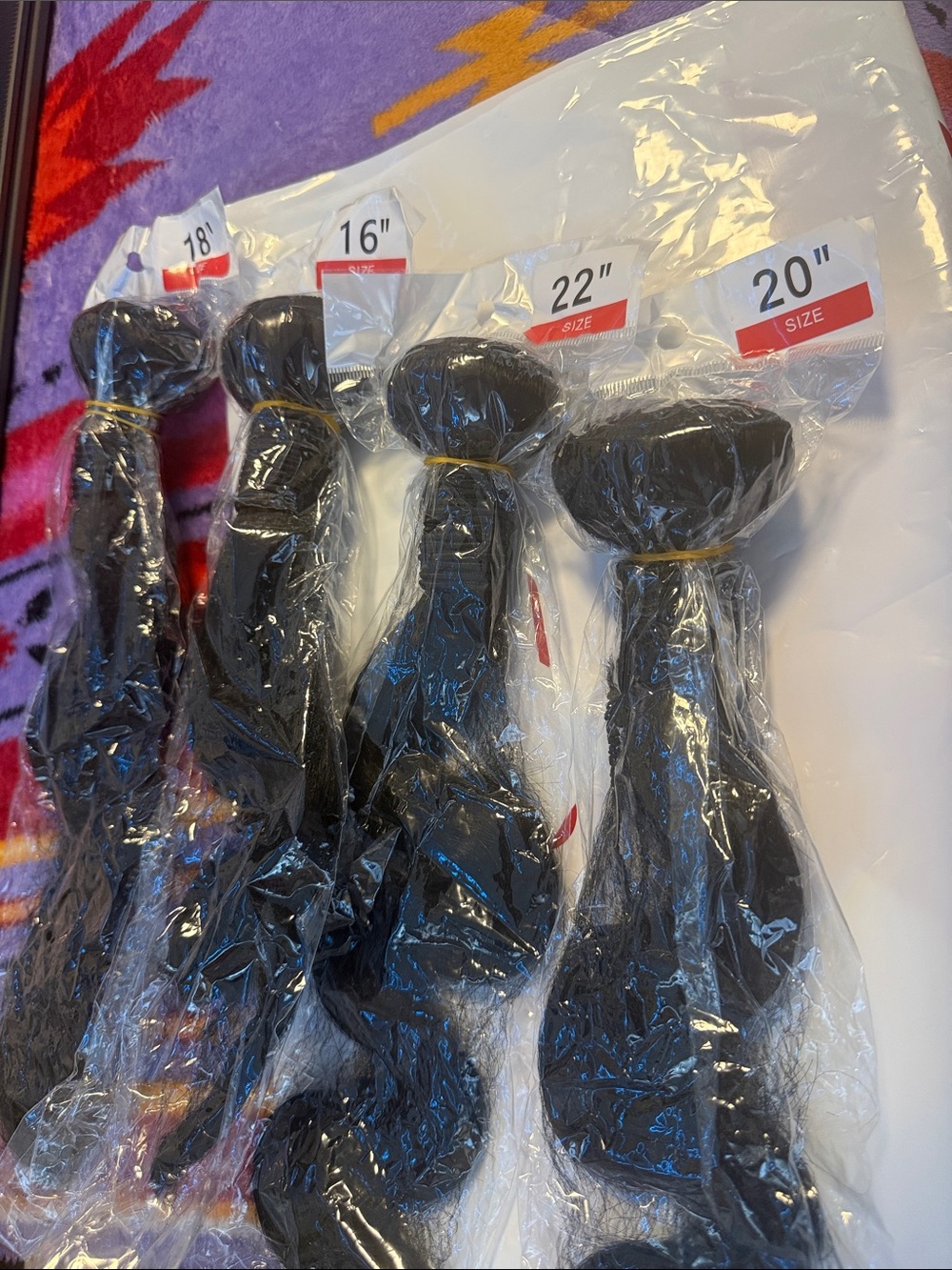 & Other Stories Black Straight Hair Bundles (16", 18", 20", 22")